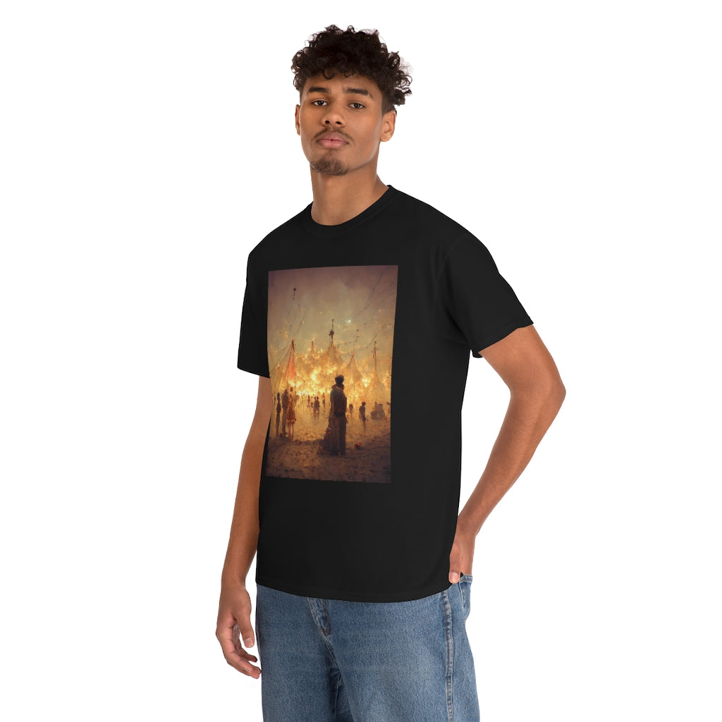 burning man festival by antoine de saint-exupéry - Unisex Heavy Cotton Tee