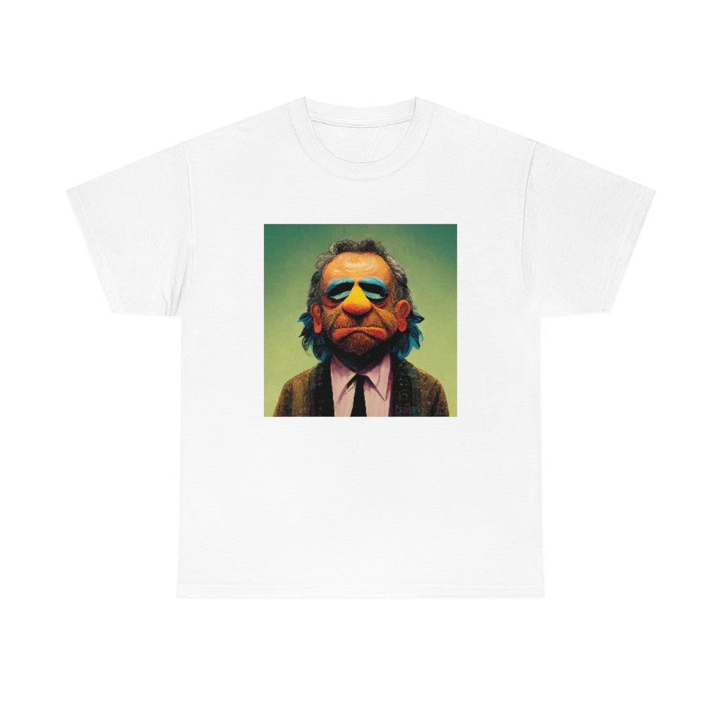 charles bukowski as a muppet - Unisex Heavy Cotton Tee