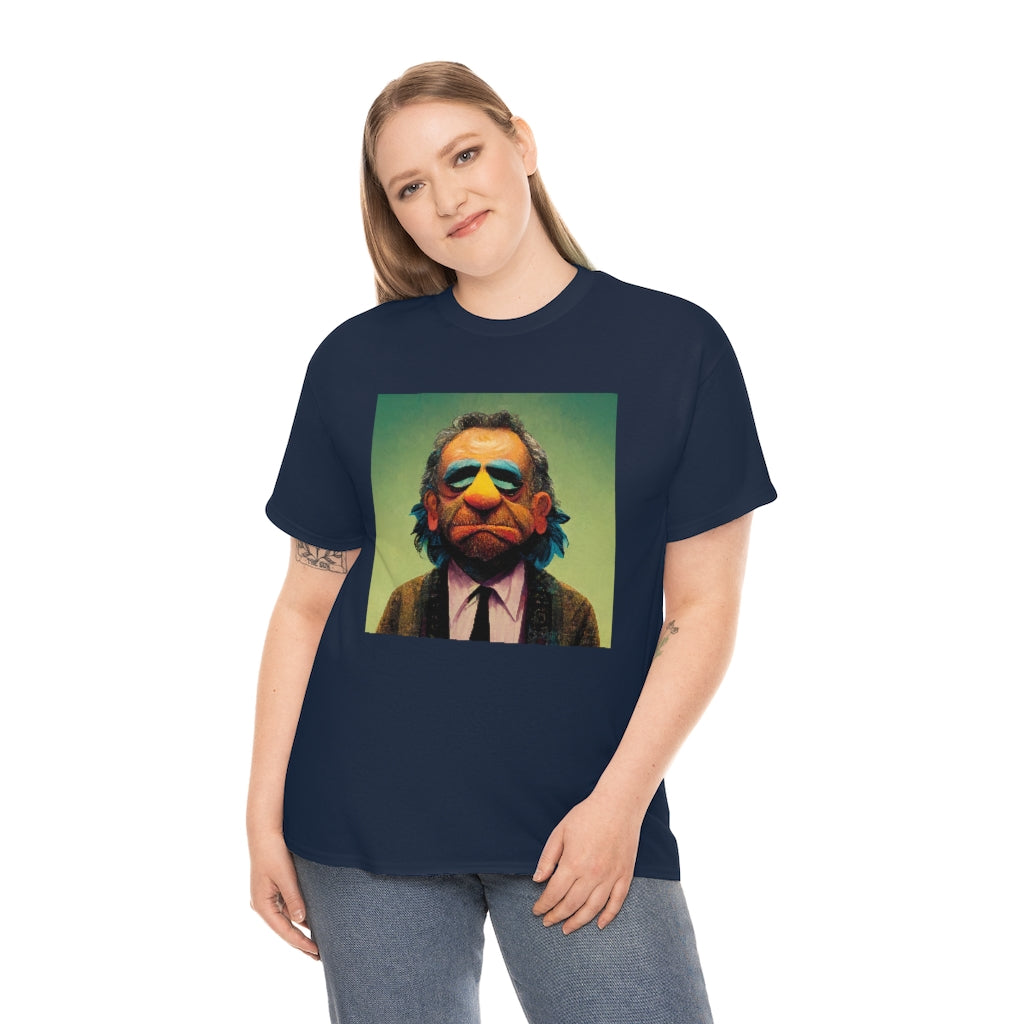 charles bukowski as a muppet - Unisex Heavy Cotton Tee