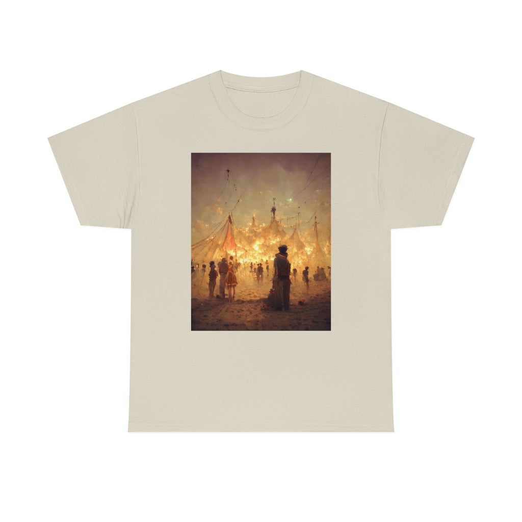 burning man festival by antoine de saint-exupéry - Unisex Heavy Cotton Tee