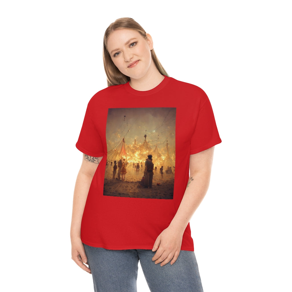 burning man festival by antoine de saint-exupéry - Unisex Heavy Cotton Tee