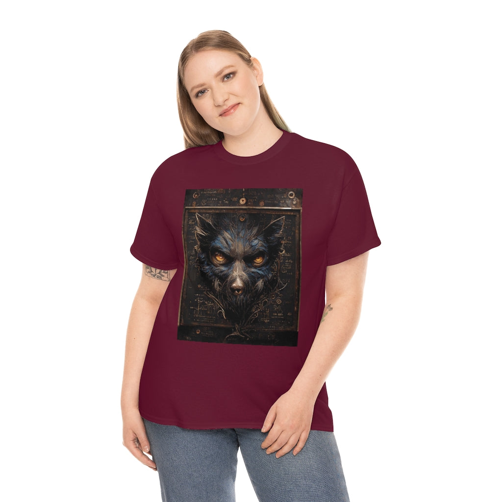 a_blueprint_of_a_steampunk_werewolf_concept_art - Unisex Heavy Cotton Tee