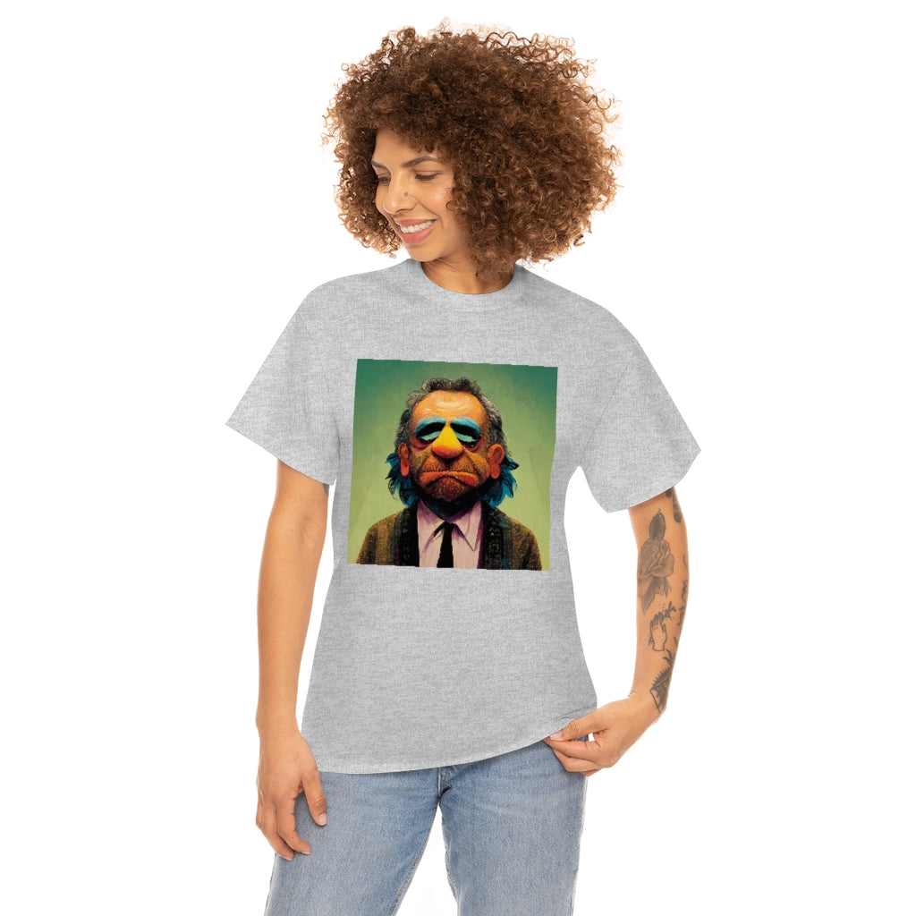 charles bukowski as a muppet - Unisex Heavy Cotton Tee