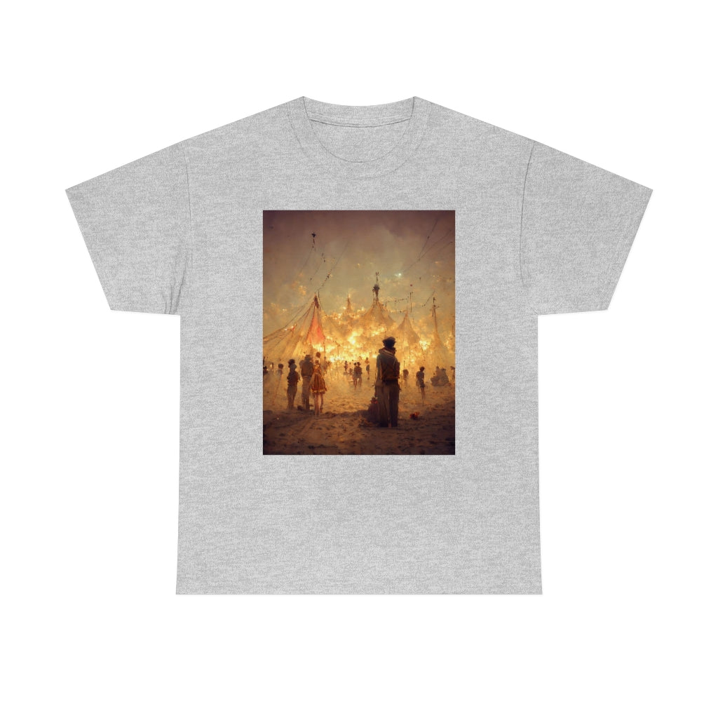 burning man festival by antoine de saint-exupéry - Unisex Heavy Cotton Tee