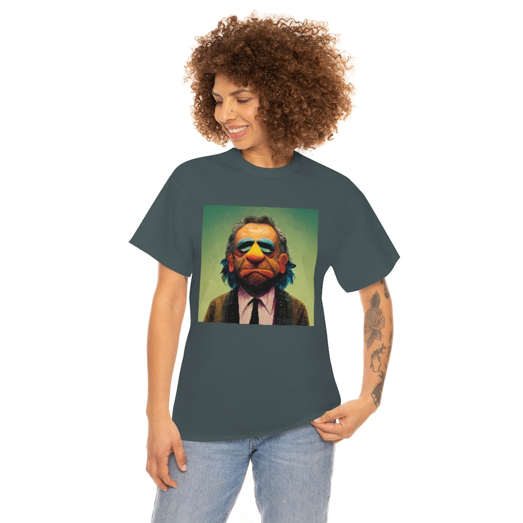 charles bukowski as a muppet - Unisex Heavy Cotton Tee