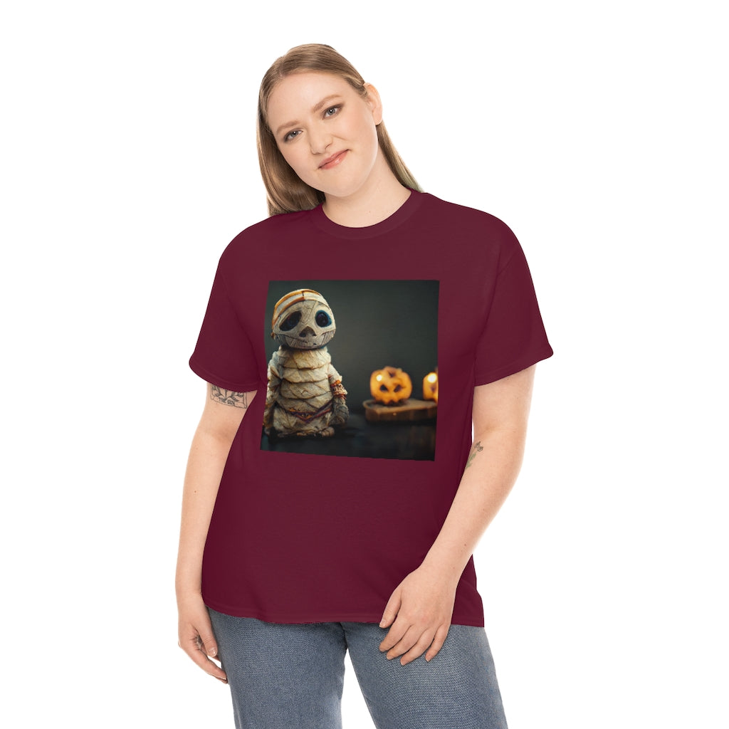 cute_halloween_mummy_concept_art_realistic_octane_render - Unisex Heavy Cotton Tee