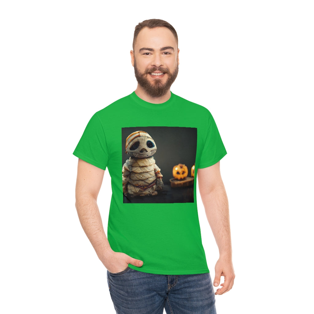 cute_halloween_mummy_concept_art_realistic_octane_render - Unisex Heavy Cotton Tee