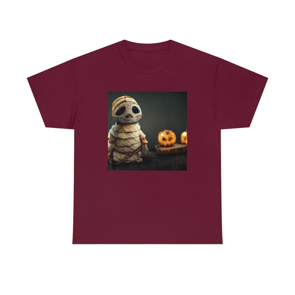 cute_halloween_mummy_concept_art_realistic_octane_render - Unisex Heavy Cotton Tee