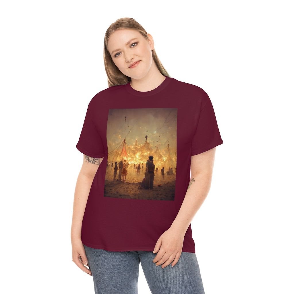 burning man festival by antoine de saint-exupéry - Unisex Heavy Cotton Tee