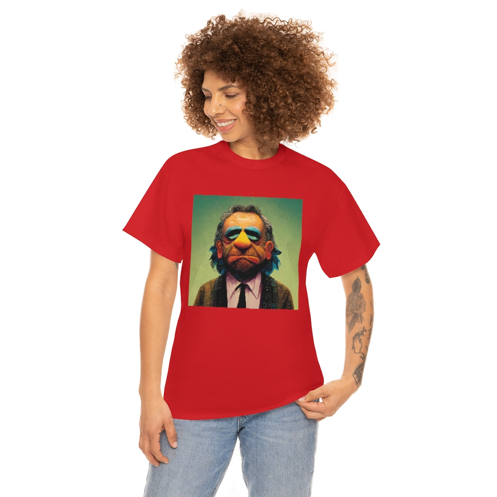 charles bukowski as a muppet - Unisex Heavy Cotton Tee