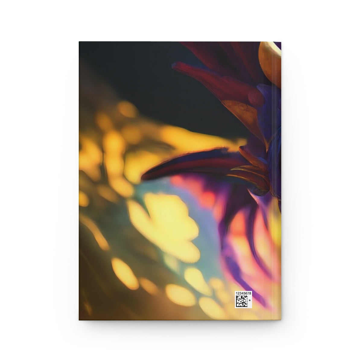 a beautiful portrait of a blue and golden dragon, 8k, fantasy - Hardcover Journal Matte