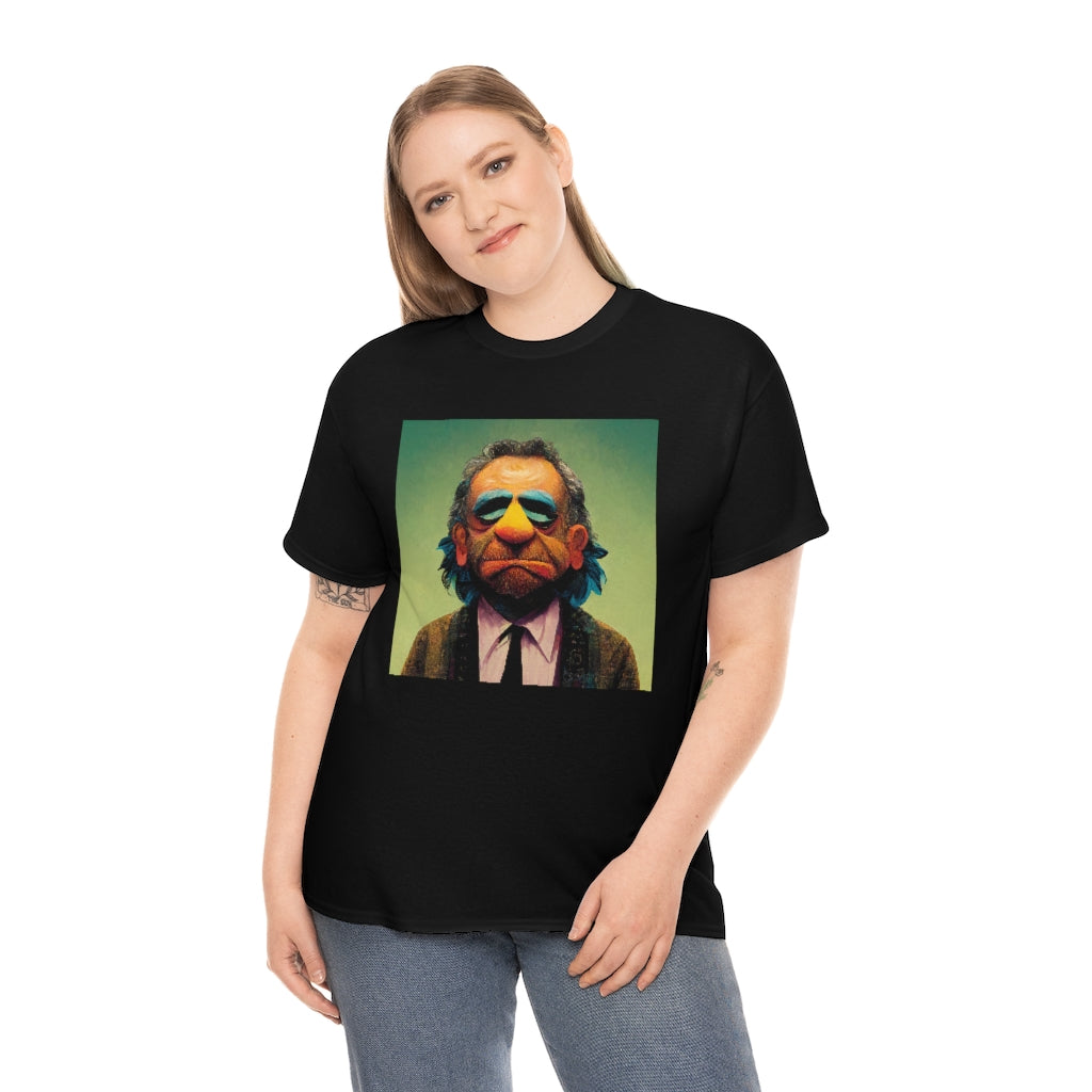 charles bukowski as a muppet - Unisex Heavy Cotton Tee