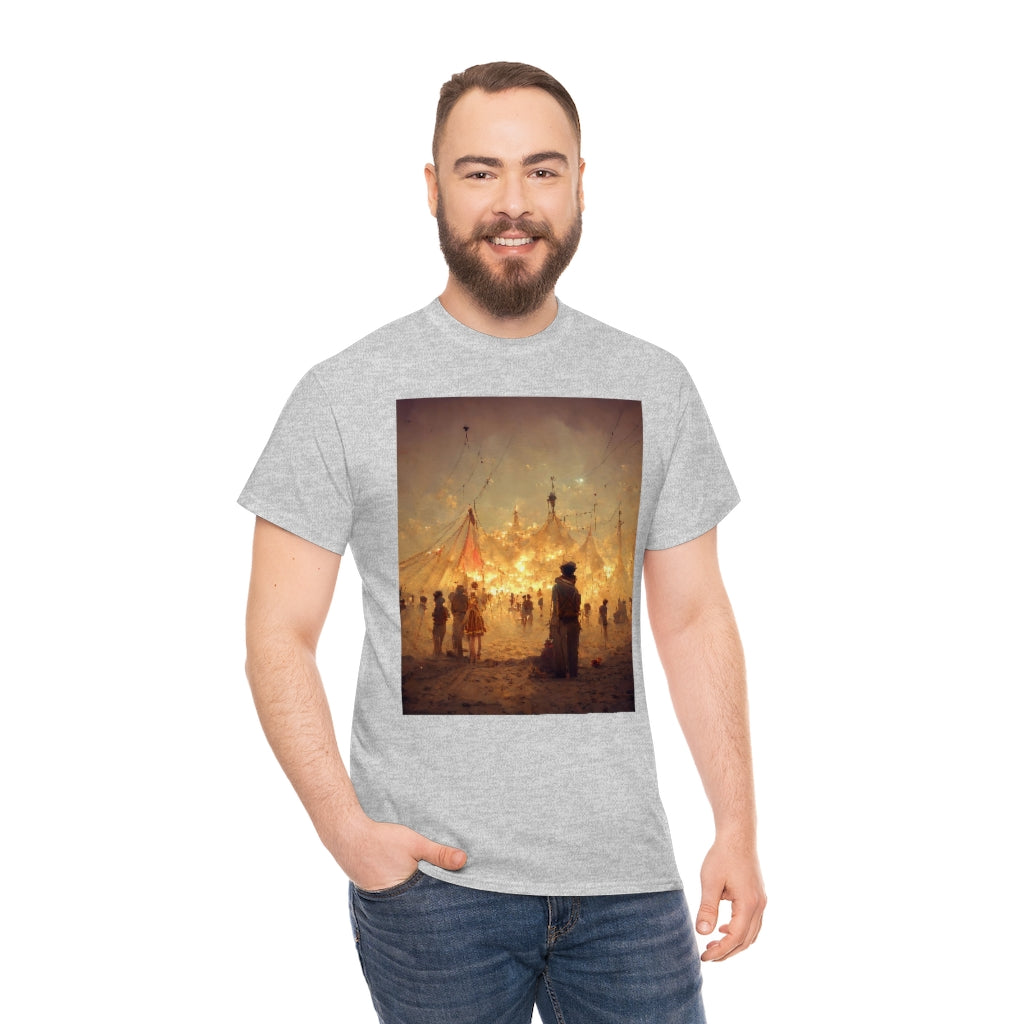 burning man festival by antoine de saint-exupéry - Unisex Heavy Cotton Tee