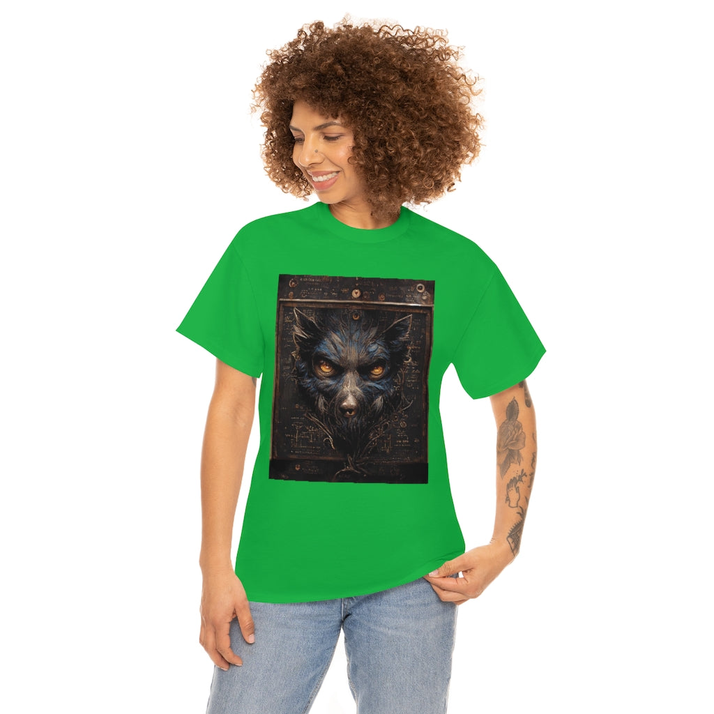 a_blueprint_of_a_steampunk_werewolf_concept_art - Unisex Heavy Cotton Tee