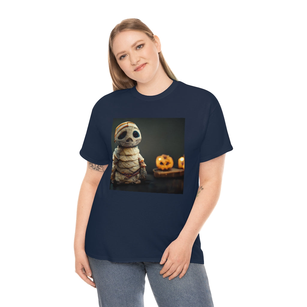 cute_halloween_mummy_concept_art_realistic_octane_render - Unisex Heavy Cotton Tee