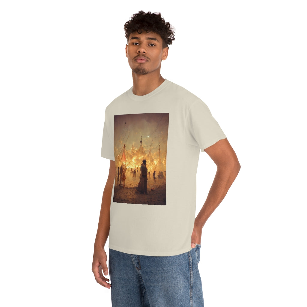 burning man festival by antoine de saint-exupéry - Unisex Heavy Cotton Tee