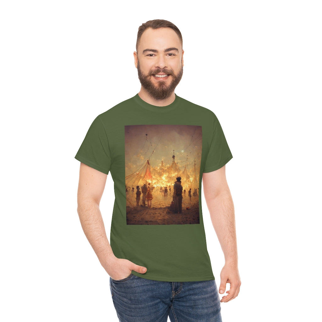 burning man festival by antoine de saint-exupéry - Unisex Heavy Cotton Tee