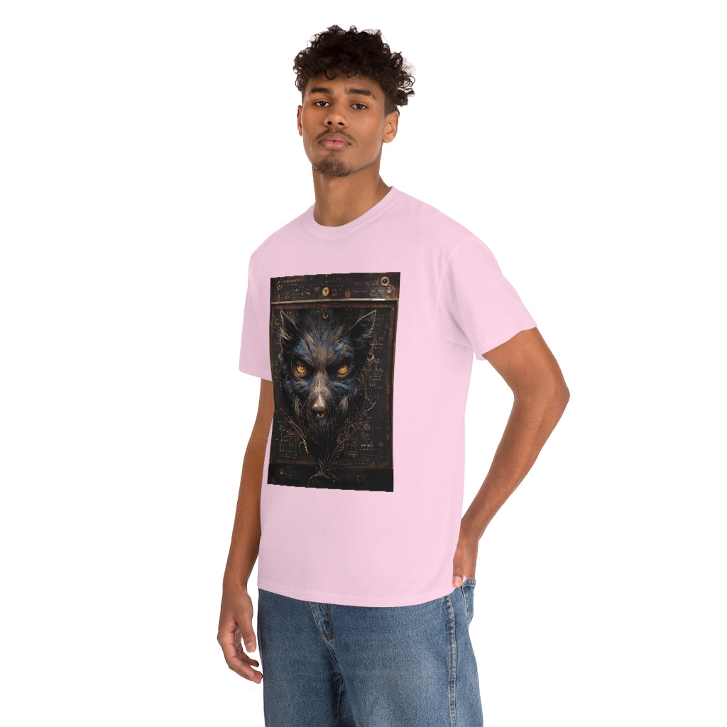 a_blueprint_of_a_steampunk_werewolf_concept_art - Unisex Heavy Cotton Tee