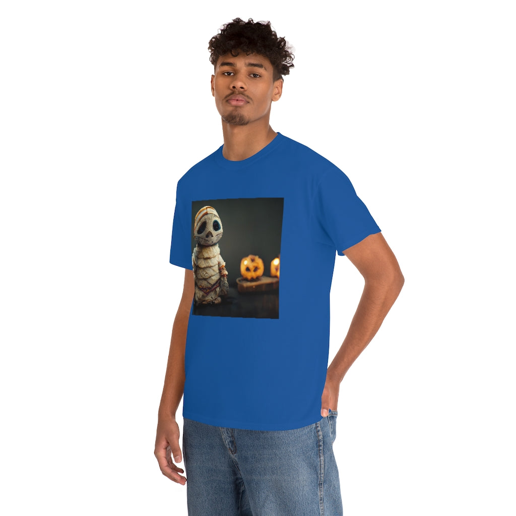 cute_halloween_mummy_concept_art_realistic_octane_render - Unisex Heavy Cotton Tee