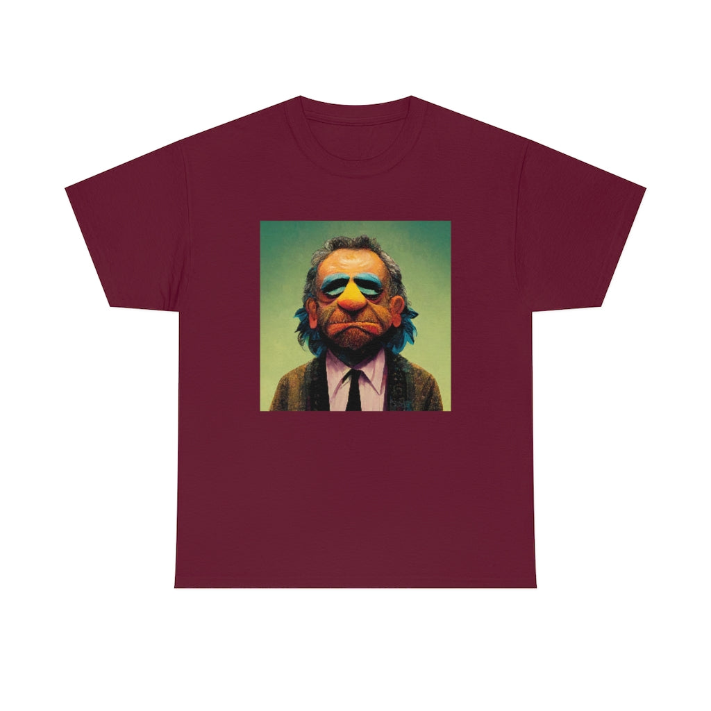 charles bukowski as a muppet - Unisex Heavy Cotton Tee