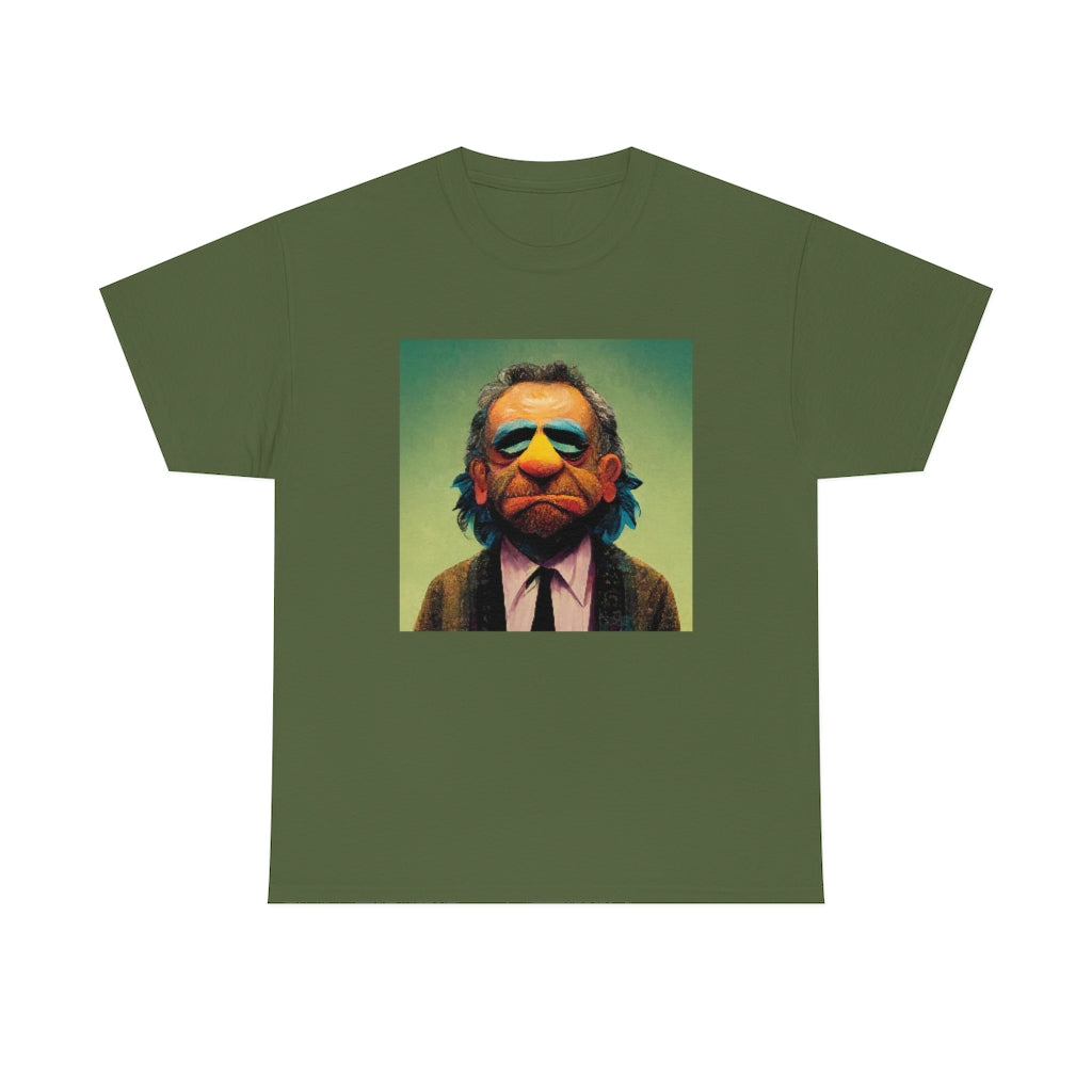 charles bukowski as a muppet - Unisex Heavy Cotton Tee