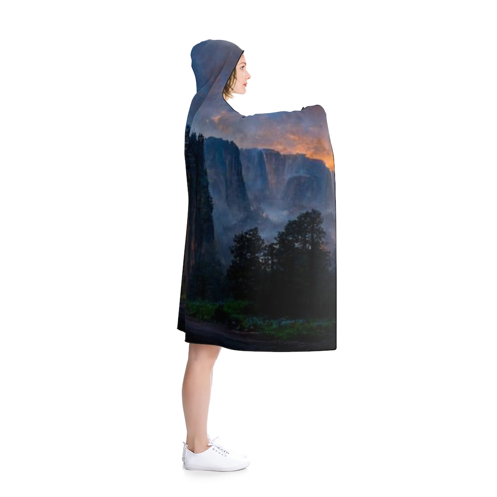 wide_angle_photo_of_a_magical_portal_in_yosemite_valley Hooded Blanket