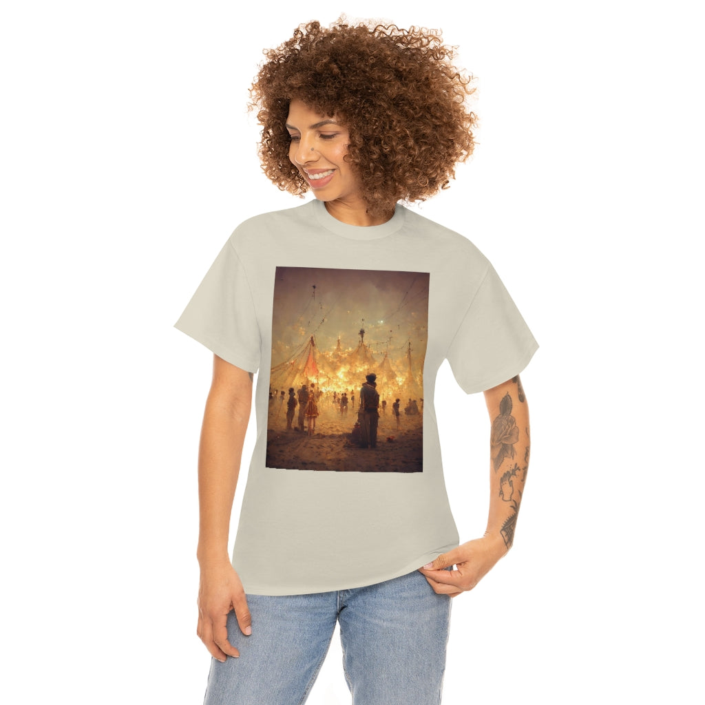 burning man festival by antoine de saint-exupéry - Unisex Heavy Cotton Tee