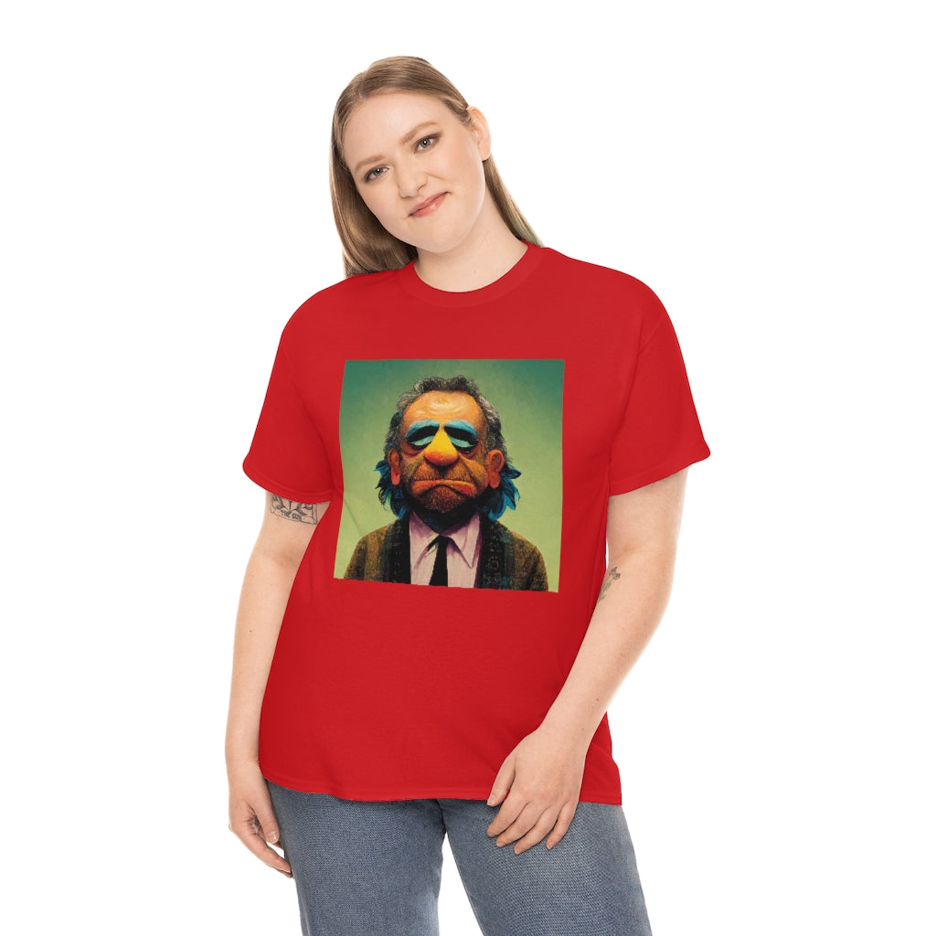 charles bukowski as a muppet - Unisex Heavy Cotton Tee