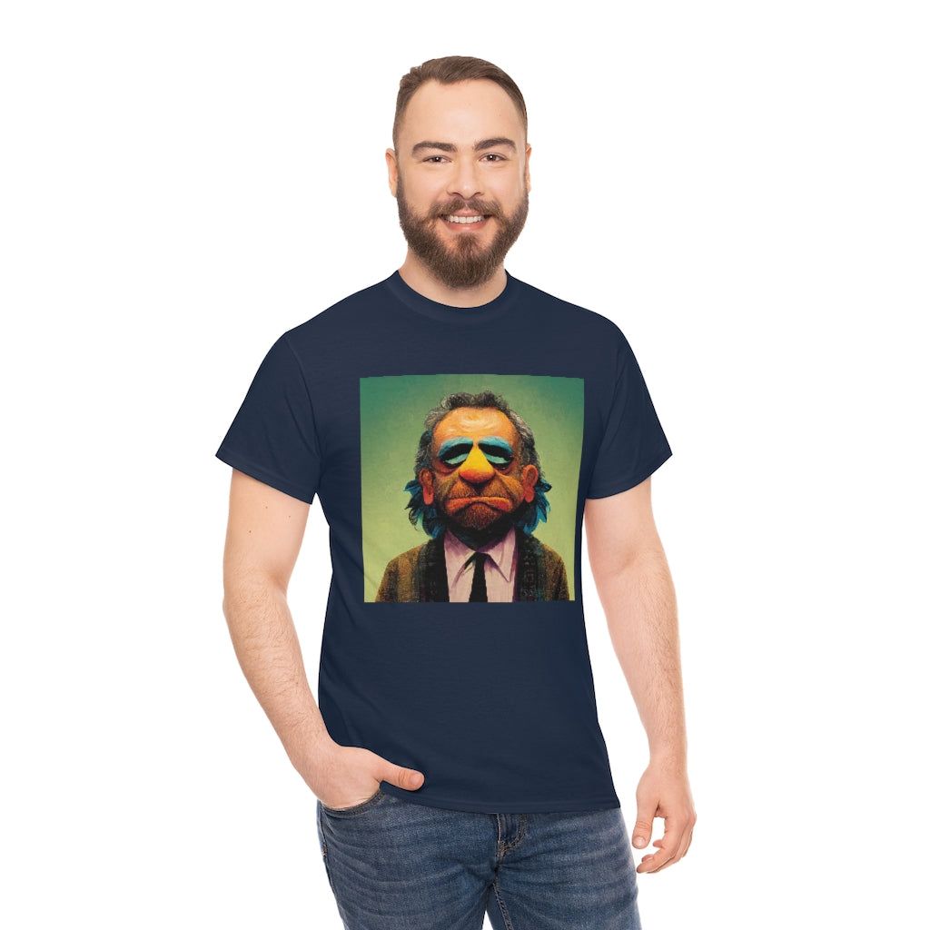 charles bukowski as a muppet - Unisex Heavy Cotton Tee