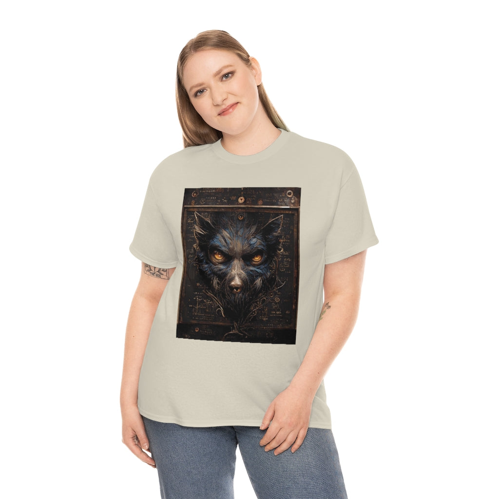 a_blueprint_of_a_steampunk_werewolf_concept_art - Unisex Heavy Cotton Tee