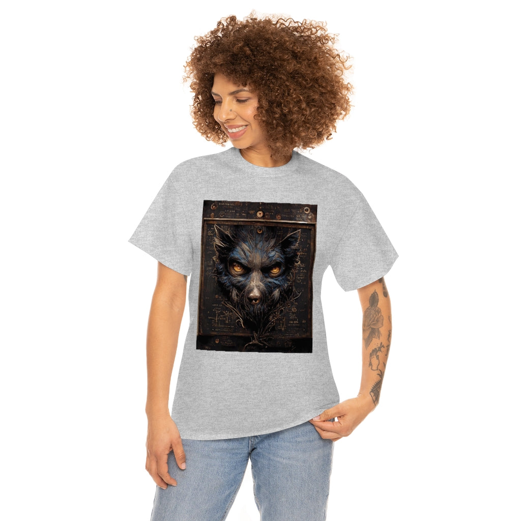 a_blueprint_of_a_steampunk_werewolf_concept_art - Unisex Heavy Cotton Tee