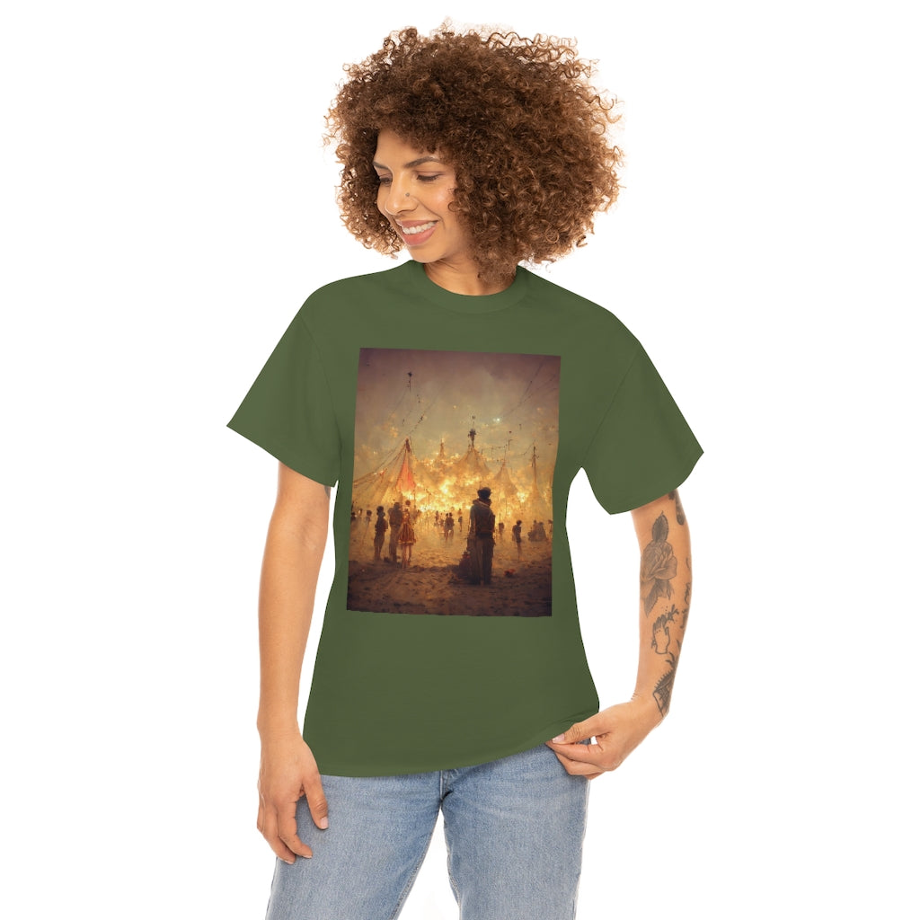 burning man festival by antoine de saint-exupéry - Unisex Heavy Cotton Tee