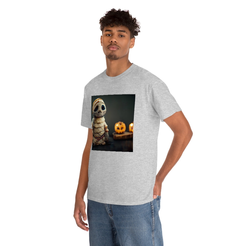 cute_halloween_mummy_concept_art_realistic_octane_render - Unisex Heavy Cotton Tee