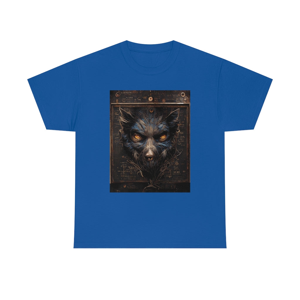 a_blueprint_of_a_steampunk_werewolf_concept_art - Unisex Heavy Cotton Tee