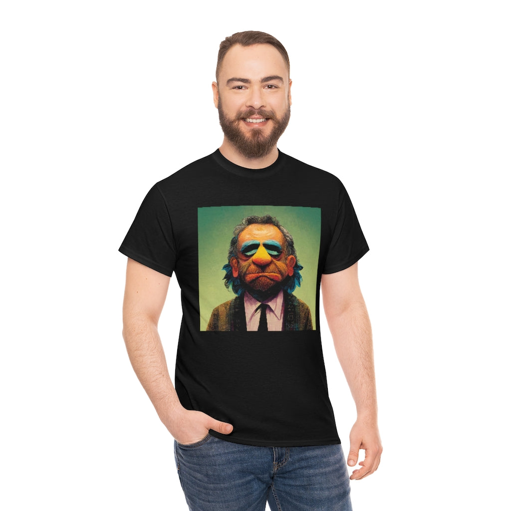 charles bukowski as a muppet - Unisex Heavy Cotton Tee