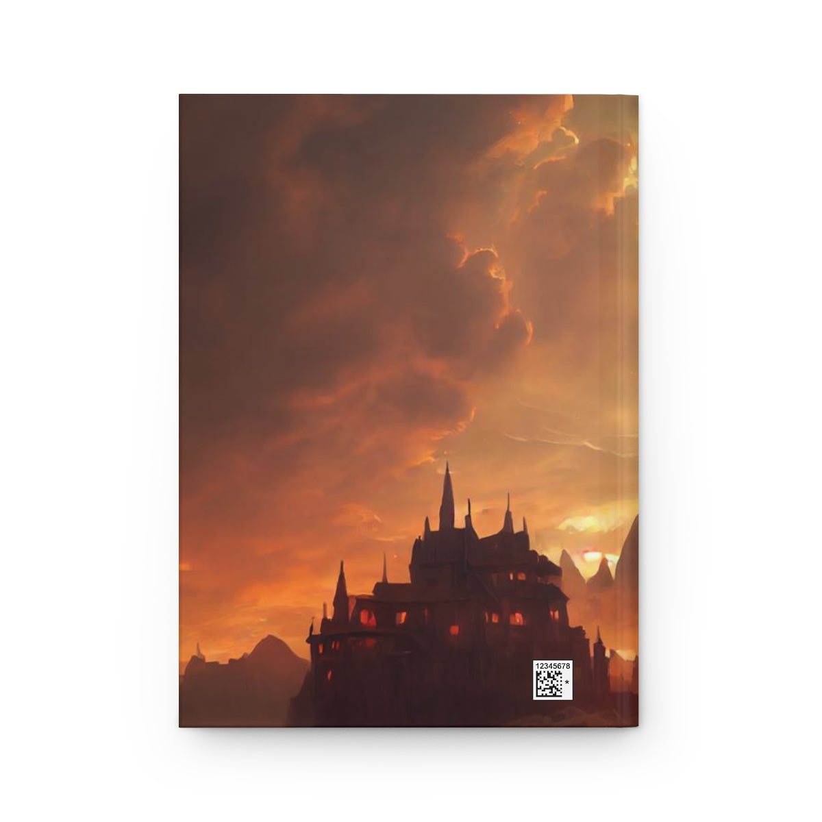 postcard of the city of Waterdeep, dnd, faerun, adventure, epic composition and lighting, fantasy concept art - Hardcover Journal Matte