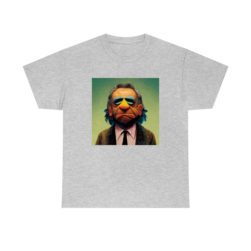 charles bukowski as a muppet - Unisex Heavy Cotton Tee