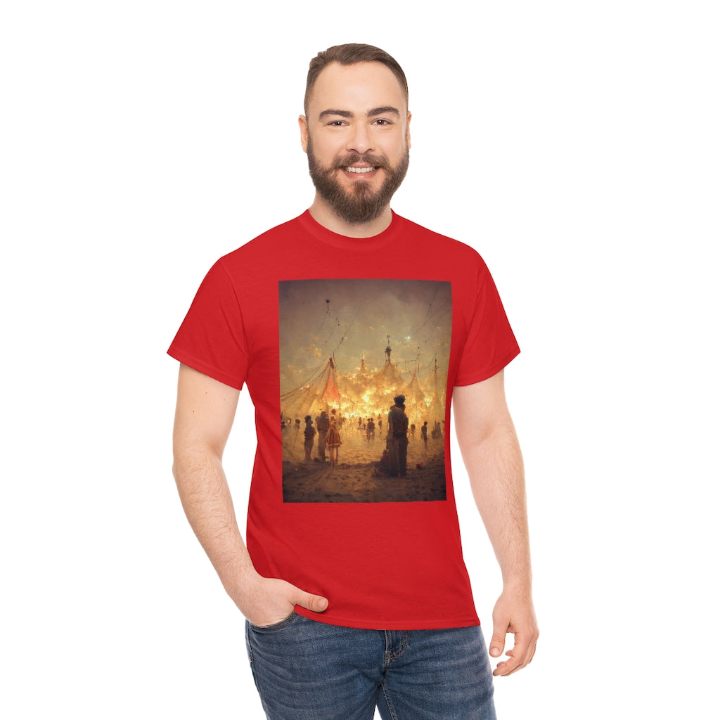 burning man festival by antoine de saint-exupéry - Unisex Heavy Cotton Tee