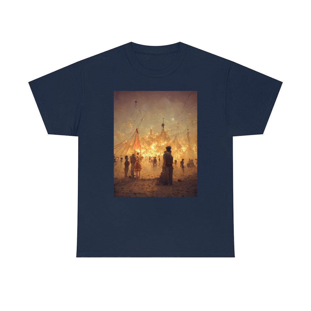 burning man festival by antoine de saint-exupéry - Unisex Heavy Cotton Tee