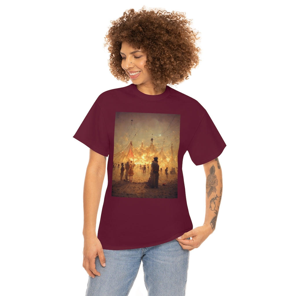 burning man festival by antoine de saint-exupéry - Unisex Heavy Cotton Tee