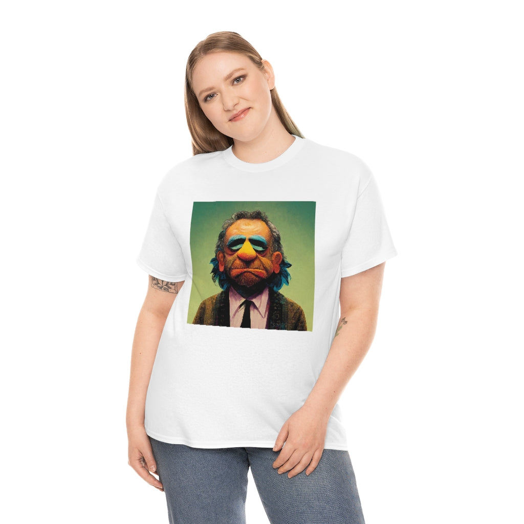 charles bukowski as a muppet - Unisex Heavy Cotton Tee