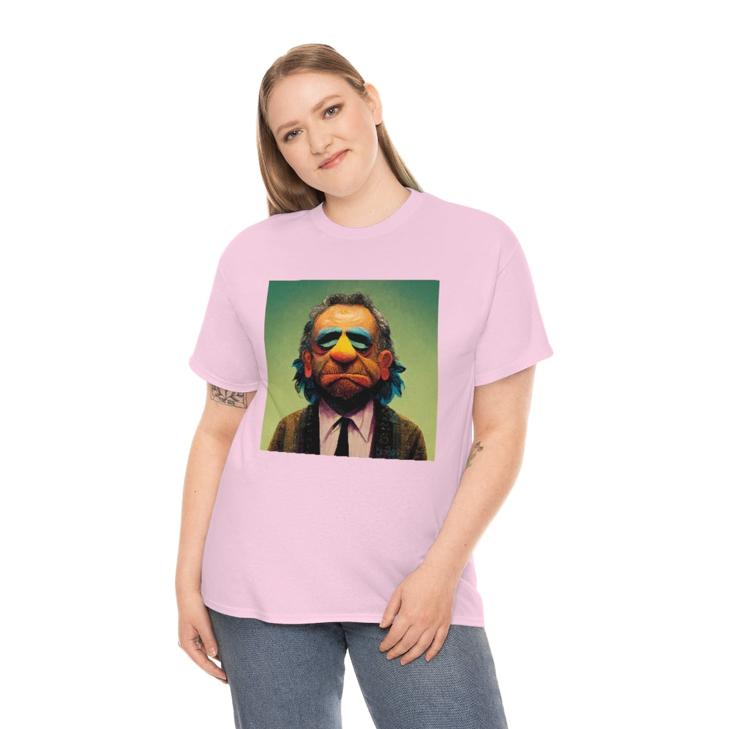 charles bukowski as a muppet - Unisex Heavy Cotton Tee