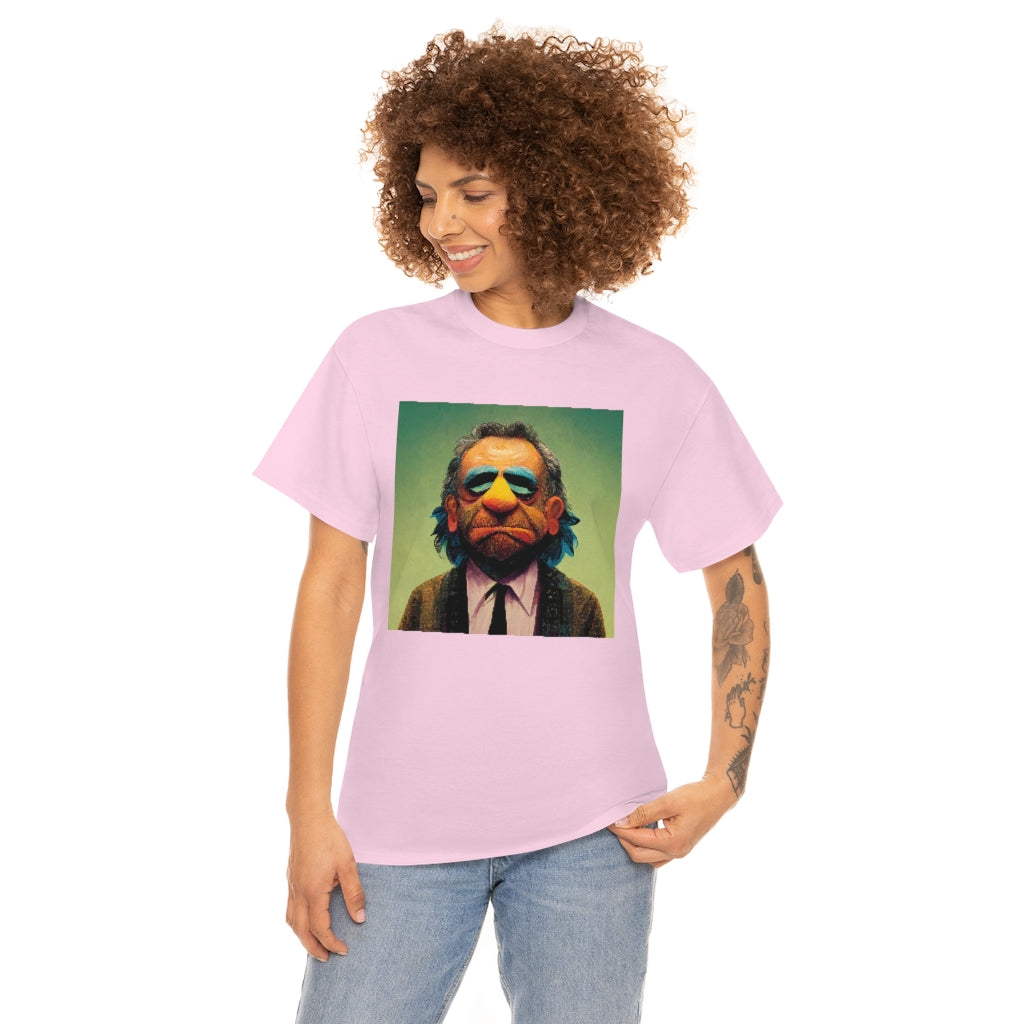 charles bukowski as a muppet - Unisex Heavy Cotton Tee