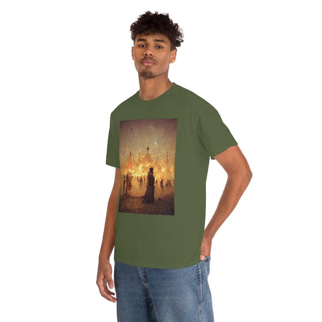 burning man festival by antoine de saint-exupéry - Unisex Heavy Cotton Tee