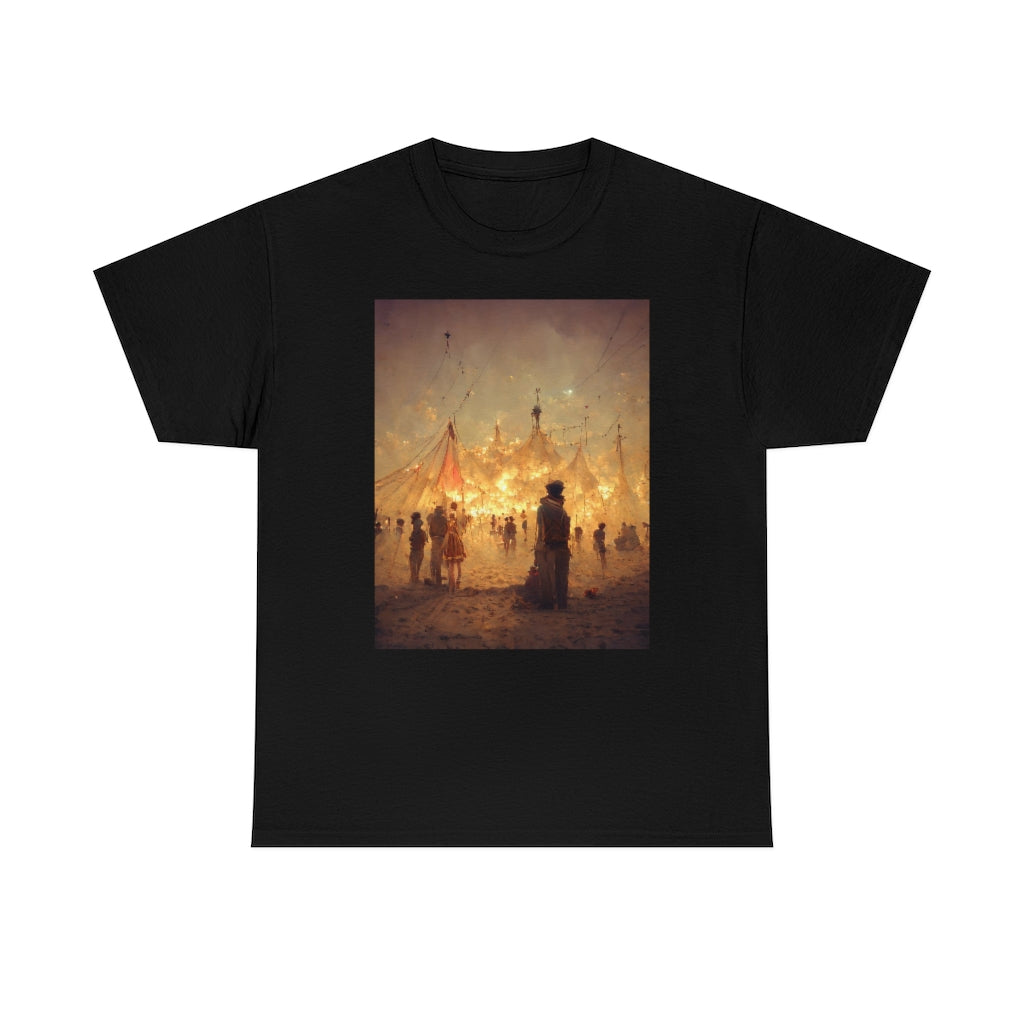 burning man festival by antoine de saint-exupéry - Unisex Heavy Cotton Tee