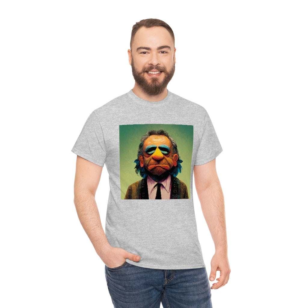 charles bukowski as a muppet - Unisex Heavy Cotton Tee