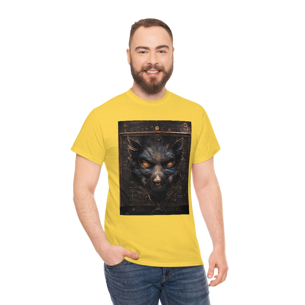 a_blueprint_of_a_steampunk_werewolf_concept_art - Unisex Heavy Cotton Tee