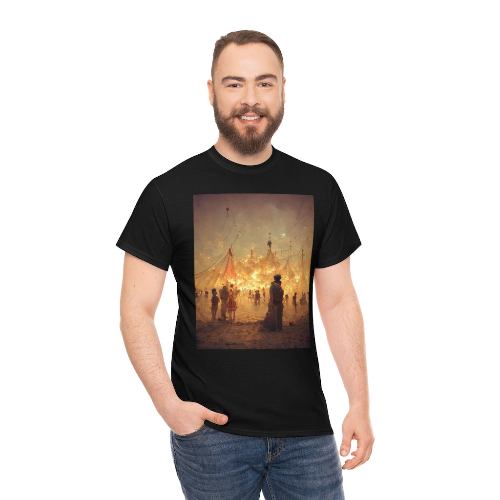 burning man festival by antoine de saint-exupéry - Unisex Heavy Cotton Tee